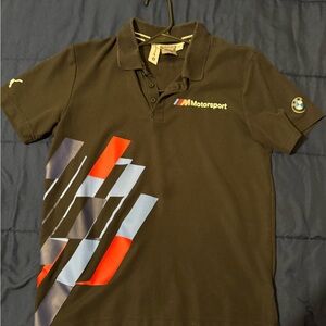 BMW Motorsport Men's Black Polo Shirt